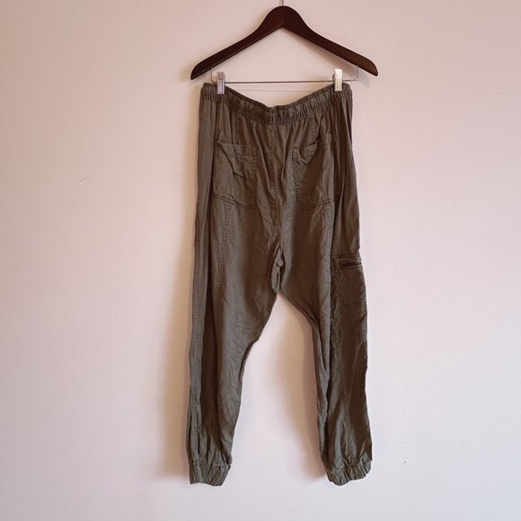 Nicole Miller Elastic Tie Waist Jogger Cargo Pant - Picture 6 of 7